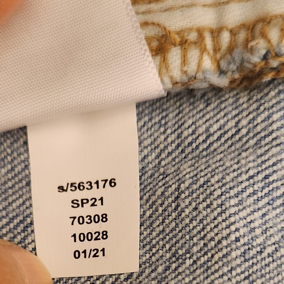 LOFT Women’s Curvy High Waist Kick Crop Jeans, Staple Mid Indigo Wash, size 29/8 - Picture 15 of 15